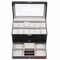 Watch Display Box&Jewelry Storage Case Multi-Purpose Organizer Box w/ Glass Top